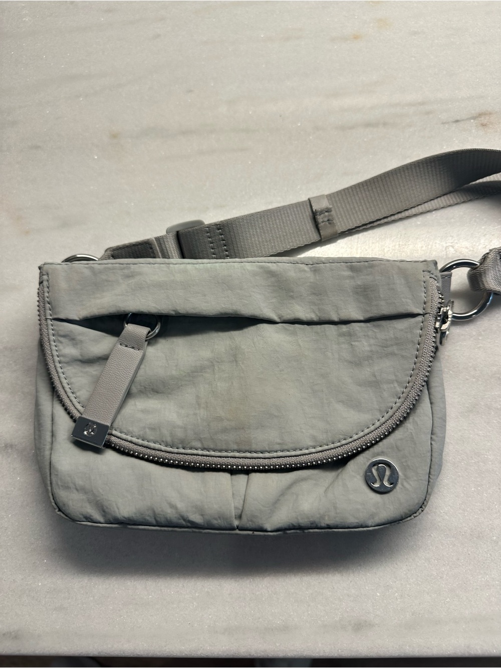 lululemon athletica Light Gray Sling Waist Bag